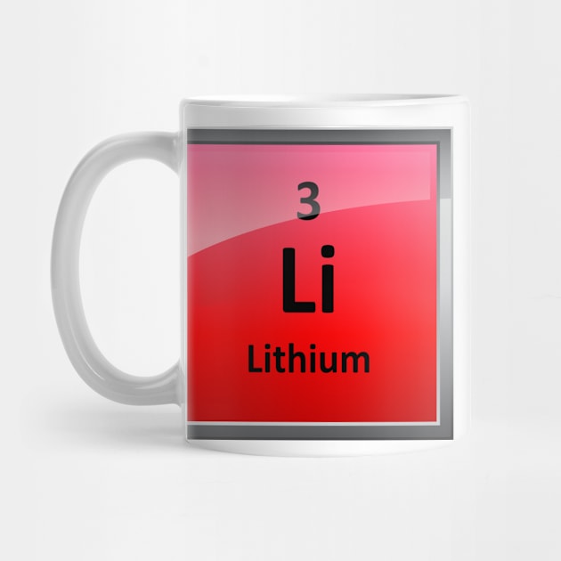 Lithium Element Tile - Periodic Table by sciencenotes